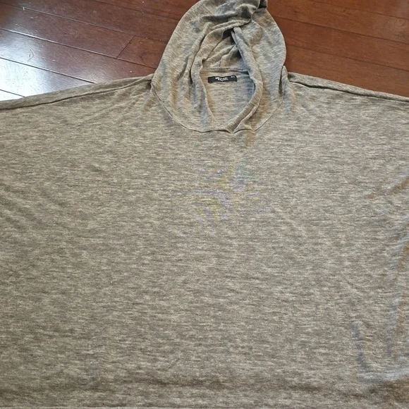 Michael LAUREN Gray Heather Hoodie Lightweight Pullover YOGA THUMB HOLES M/L - Picture 5 of 5